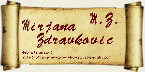Mirjana Zdravković vizit kartica